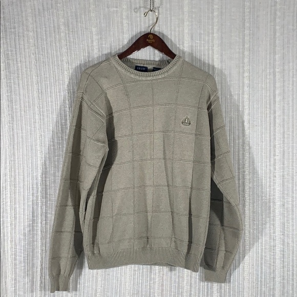 IZOD 100% Cotton Crew Neck Sweater -Size Large - Picture 1 of 9